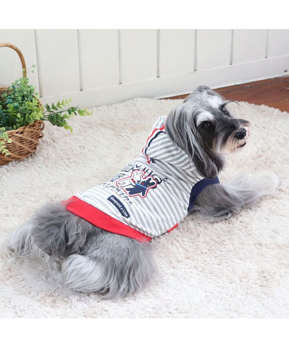 PET PARADISE リサとガスパール パーカー 《親友 ボーダー柄》【小型犬】 