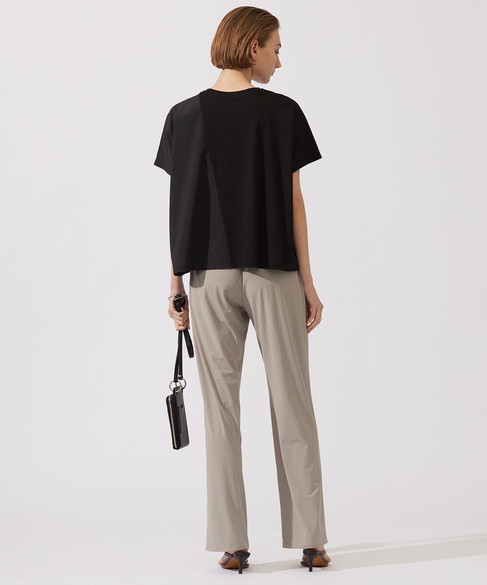 ICB 【接触冷感・UVカット・速乾・洗える】マットスキューバ セミワイドパンツ 