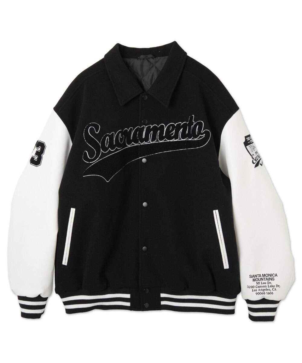 WEGO 【ユニセックス着用ITEM/SMLサイズ展開】メルトンワッペンスタジャン 