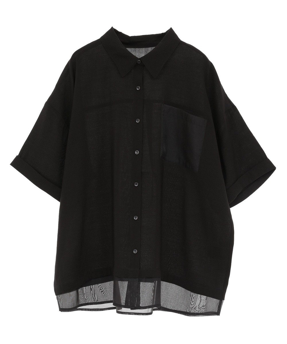 Green Parks 裾レイヤードショートスリーブシャツ 