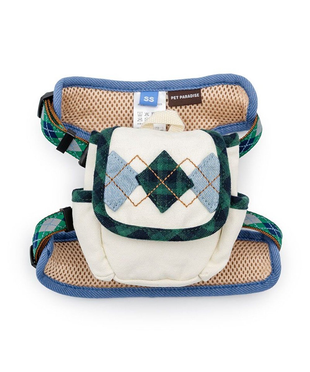 PET PARADISE ペットパラダイス リュックハーネス 《アーガイル柄》 ＳＳ 
