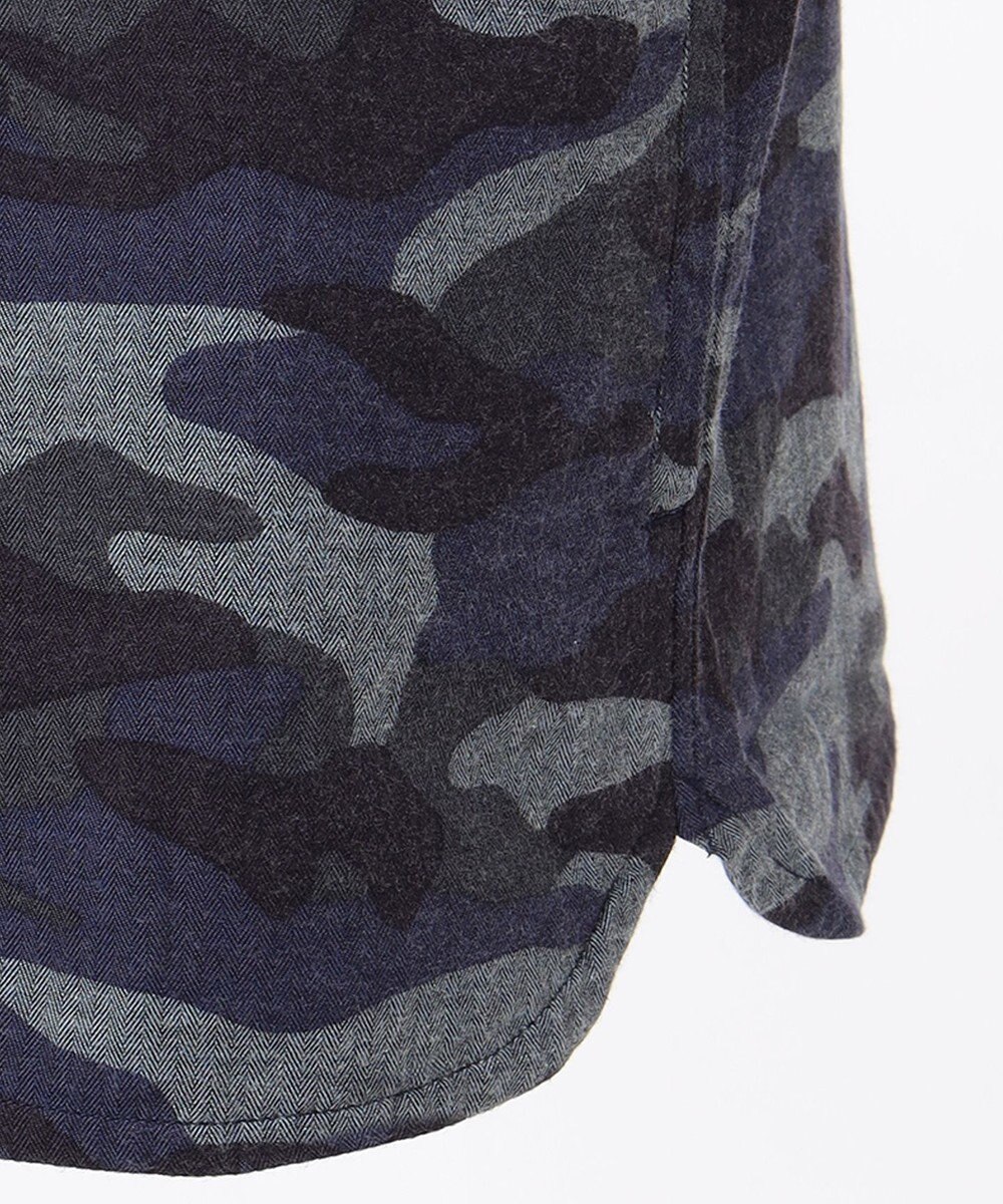 JOSEPH ABBOUD MOUNTAIN 【UNISEX】JOEコットンカモフラージュ シャツ 