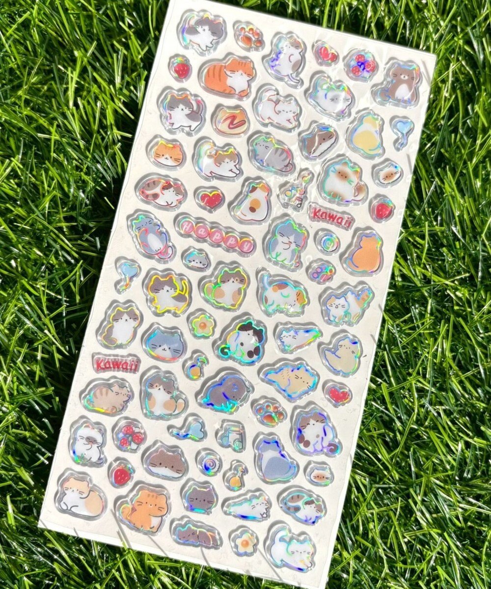 WEGO 【シール】ちびねこちゃんステッカー 