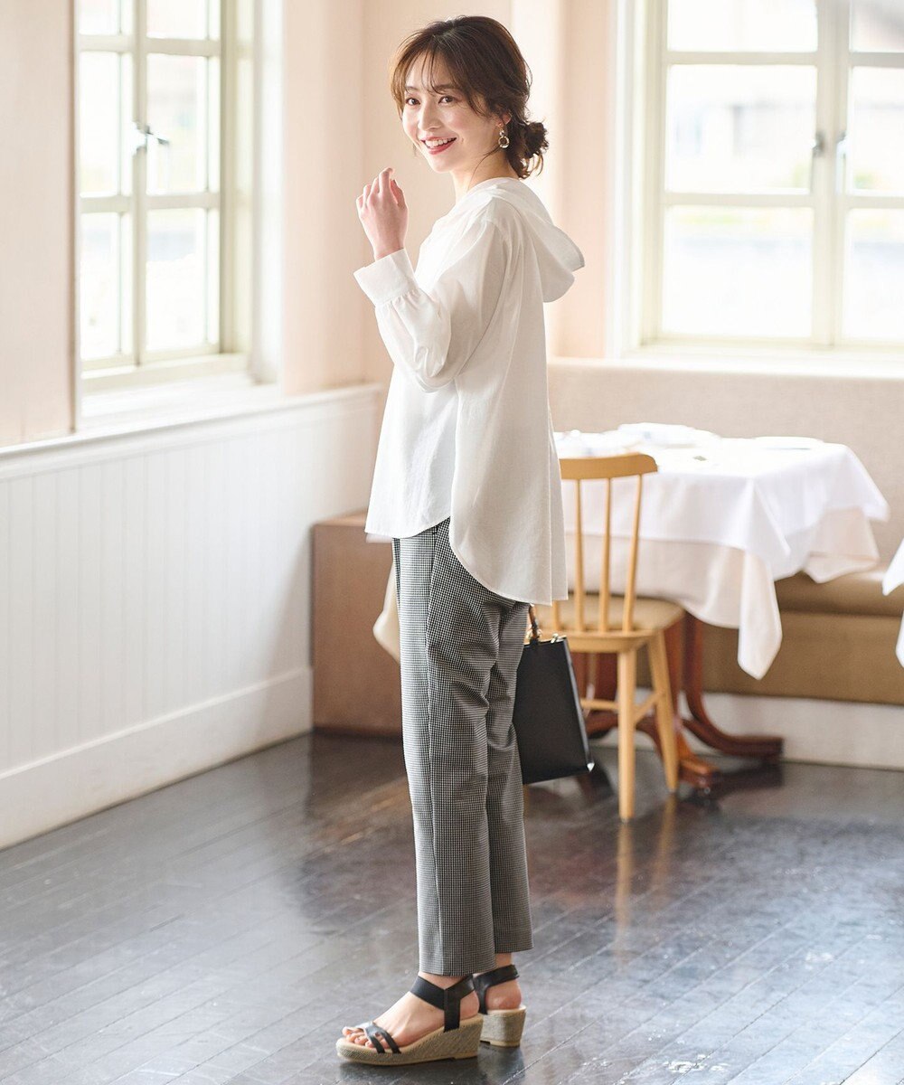 ANY SIS 【洗える】さらさらストレッチ テーパード パンツ 