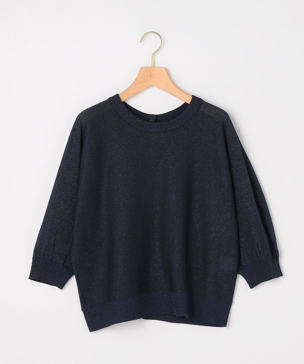 組曲 L 【先行予約・前後着用可】ドルマンスリーブライトラメ ニット 