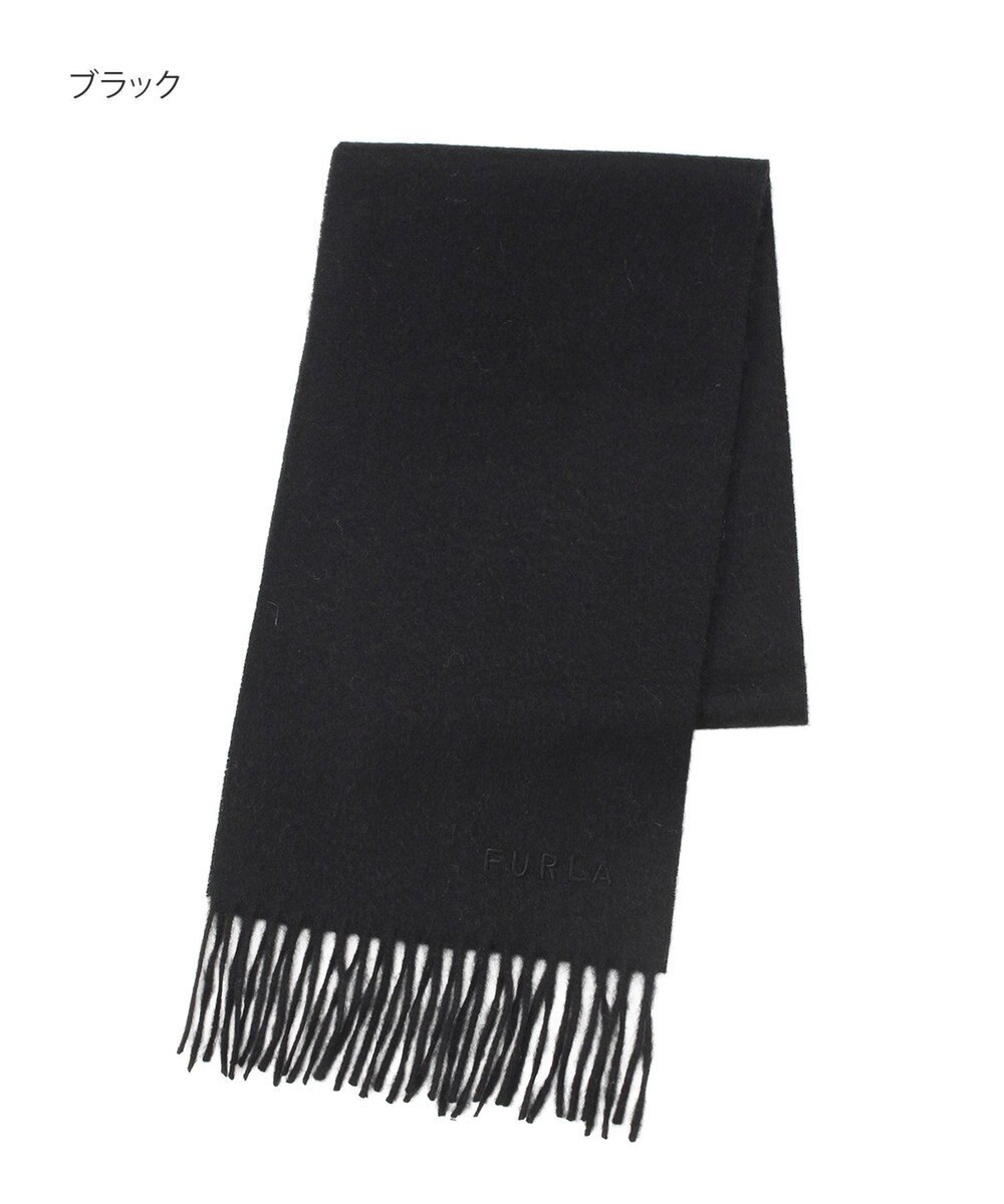 MOONBAT FURLA(フルラ）カシミヤ100％ 無地 プチマフラー 