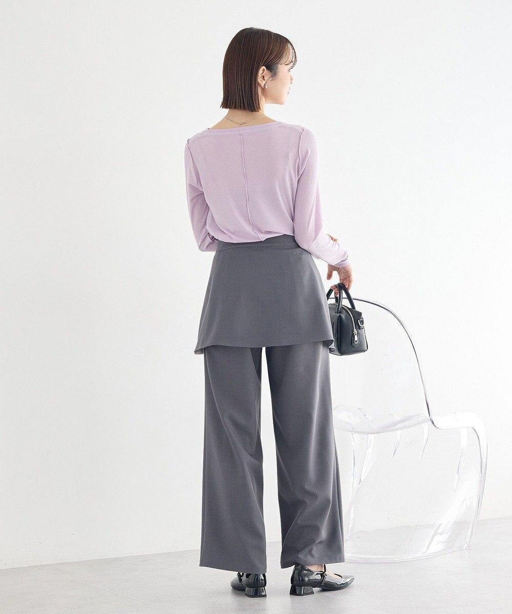 earth music&ecology 微シアーメロープルオーバー 