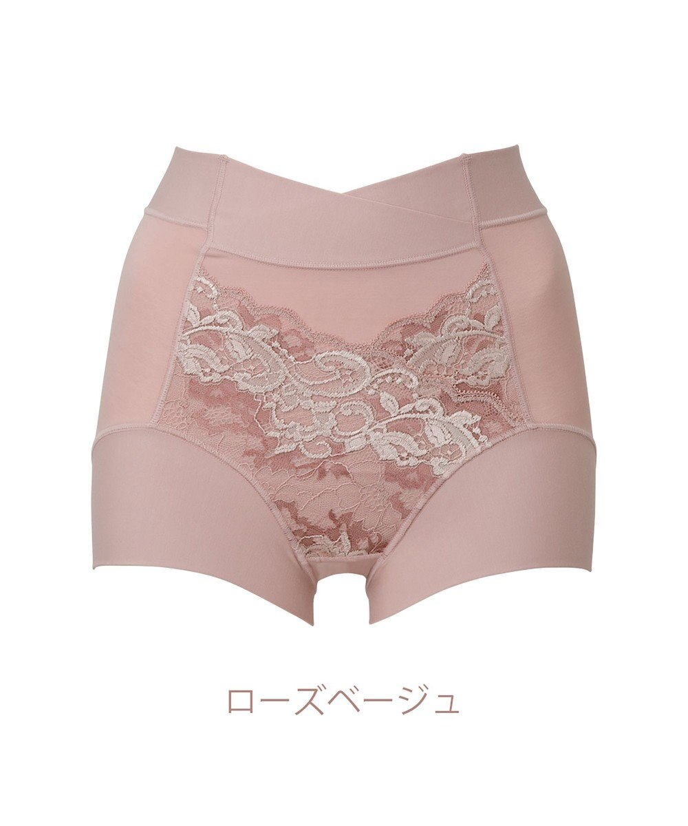 BRADELIS New York 【BRADELIS NewYork peace】綿混フィットレースショーツ ウエストからヒップ下まですっぽり包み補整するショーツ 