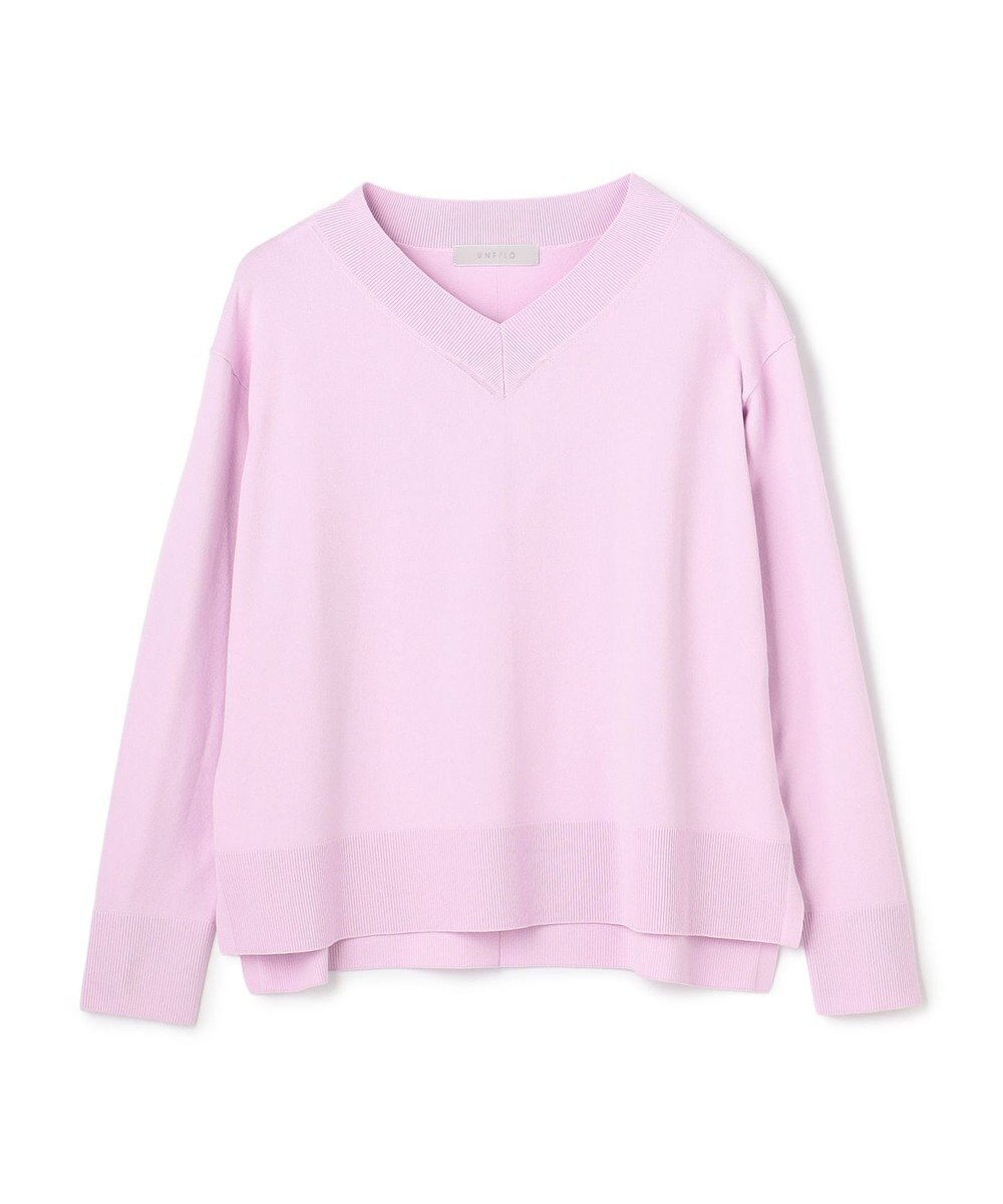 UNFILO マイビューティニット Vネック 