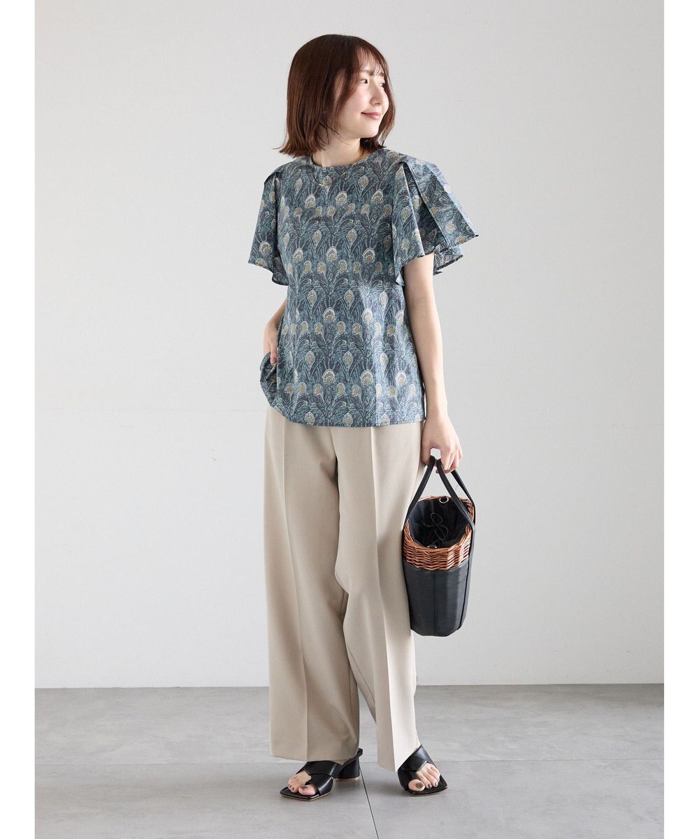 Te chichi 【LIBERTY FABRICS】フレアスリーブブラウス 