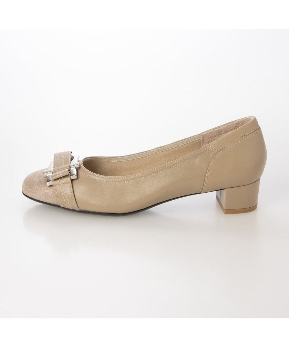 Riz raffinee <Riz raffinee>【3E】バックルリボンモチーフパンプス 