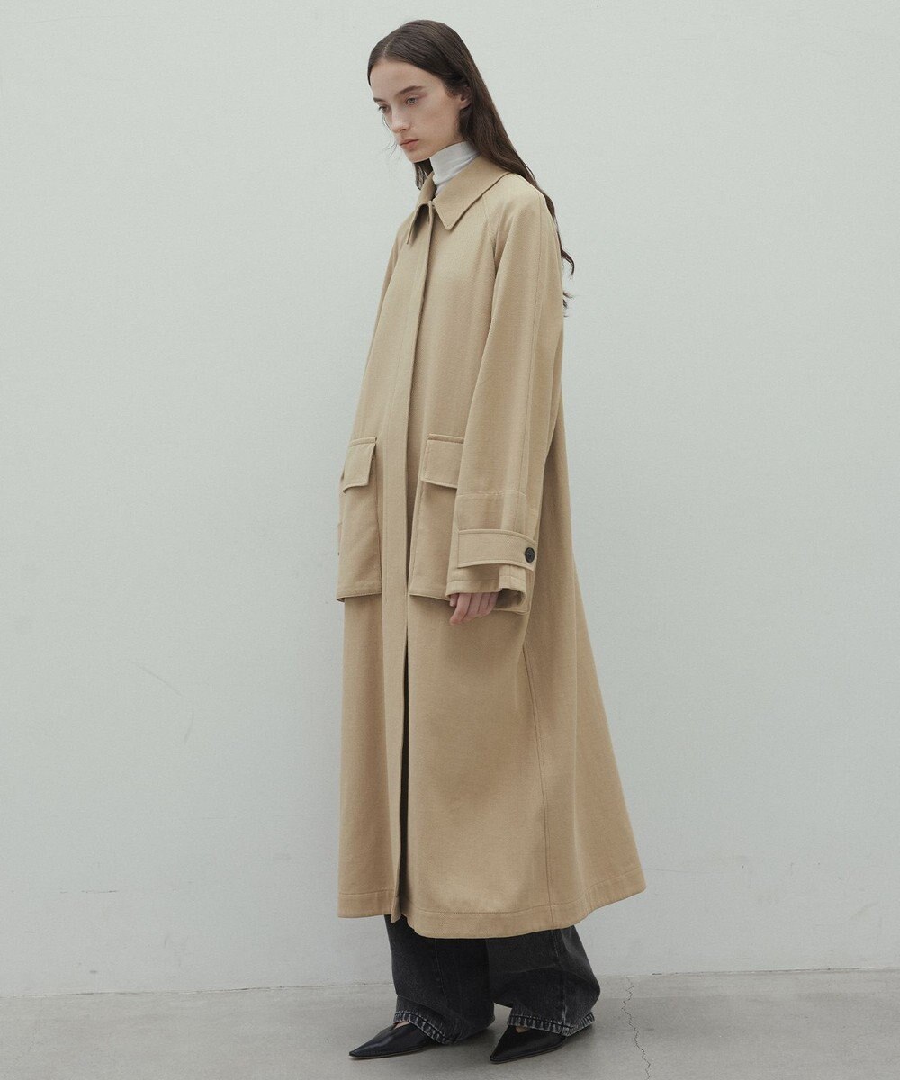 BEIGE， MOLUCCELLA / オーバーサイズステンカラーコート 