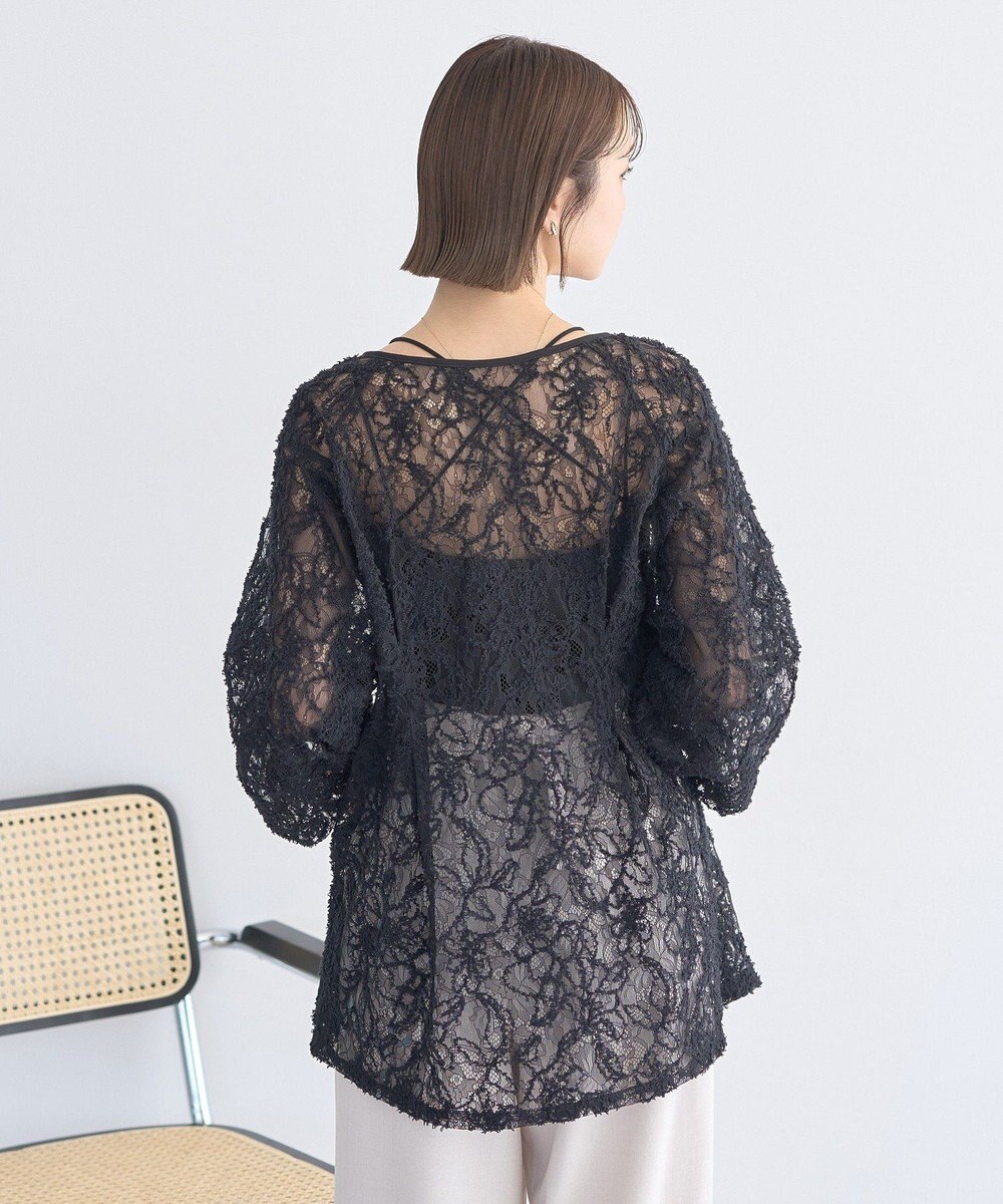 earth music&ecology レースフラワーブラウス 