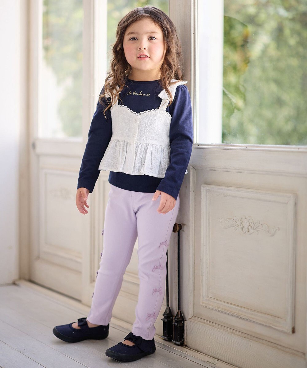 ANY KIDS キャミソール付き 長袖Tシャツ 