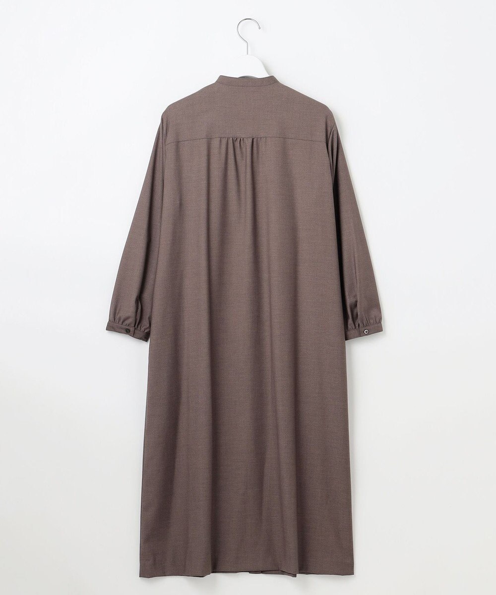 J.PRESS LADIES L 【洗える】T/Rウォッシャブルギャバ バンドカラー ワンピース 