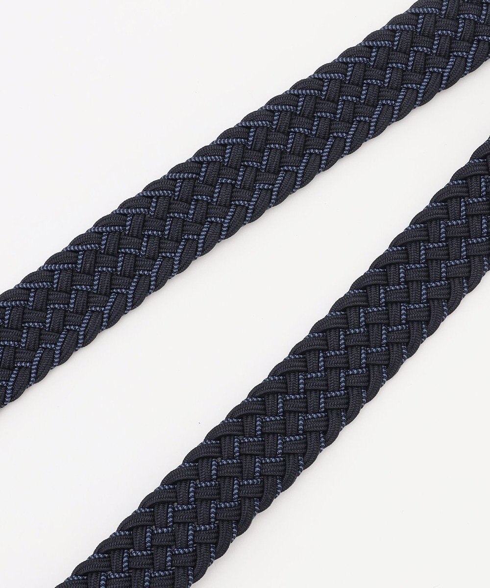 JOSEPH ABBOUD 【キングサイズ・イタリア素材・ストレッチ・日本製】メランジグリッドストレッチ ベルト 