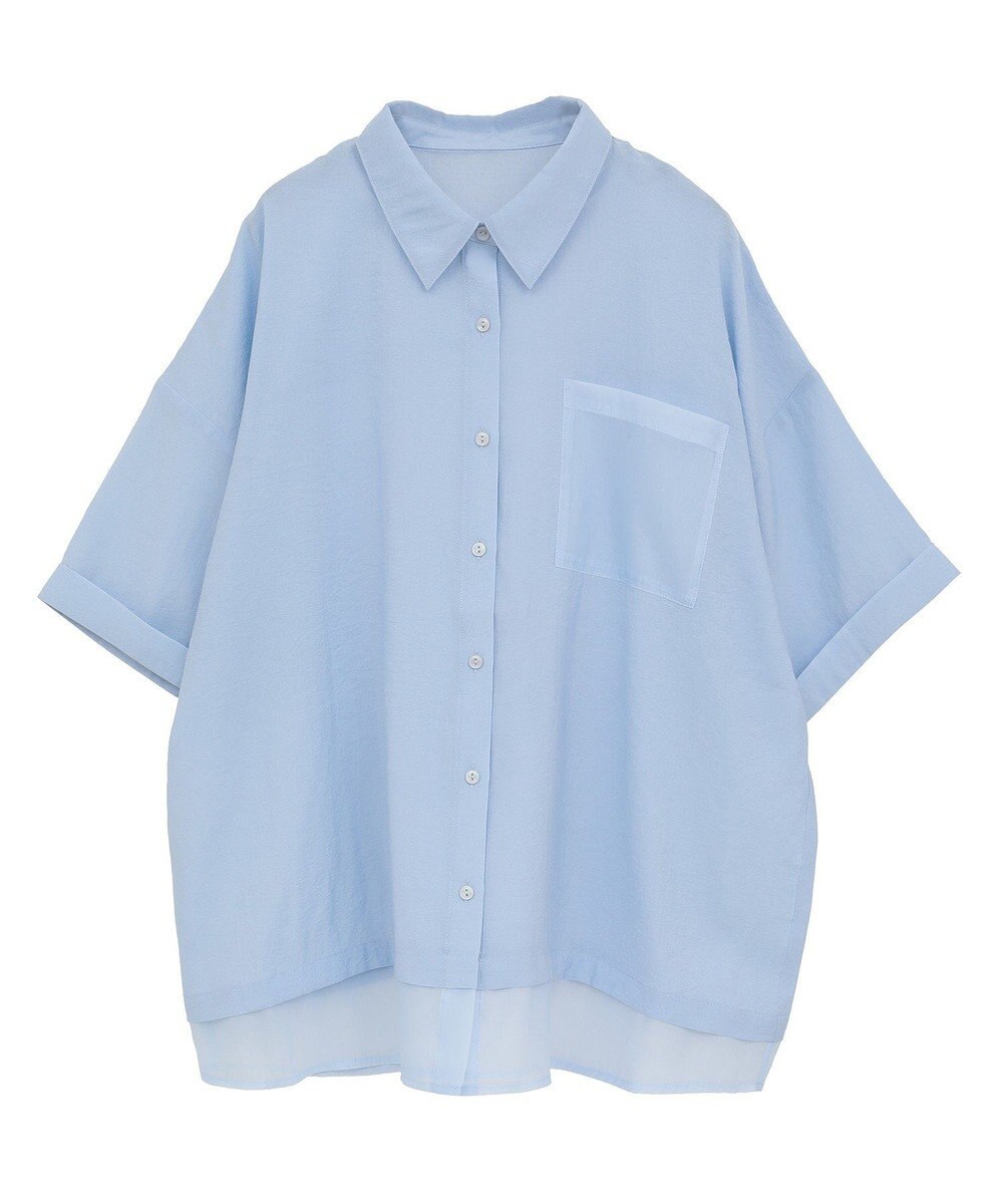 Green Parks 裾レイヤードショートスリーブシャツ 