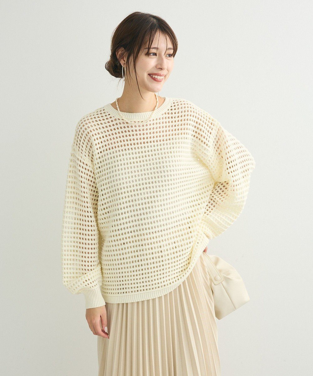 Green Parks メッシュニットチュニック 