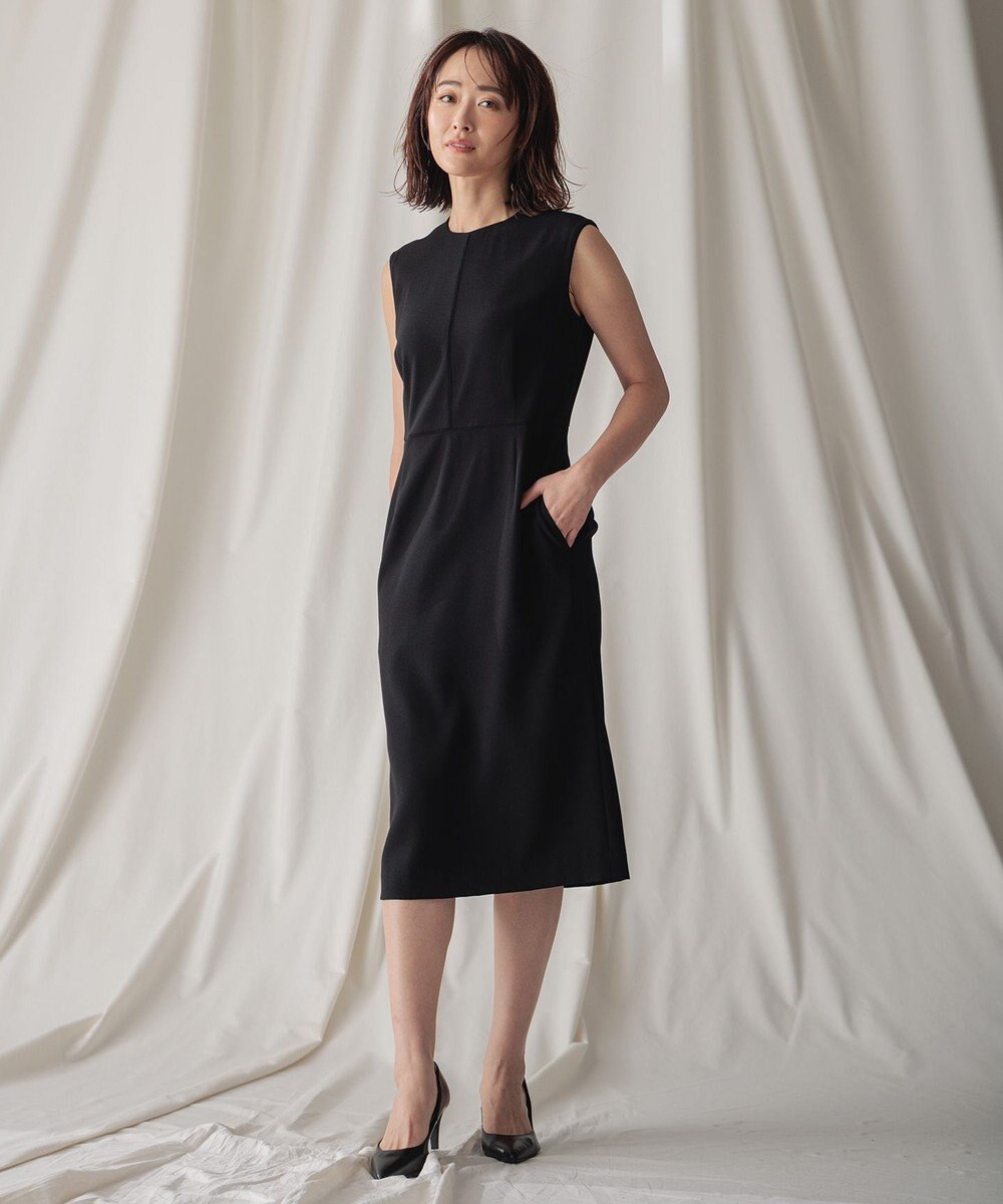 BEIGE， CINDY / クルーネックドレス 