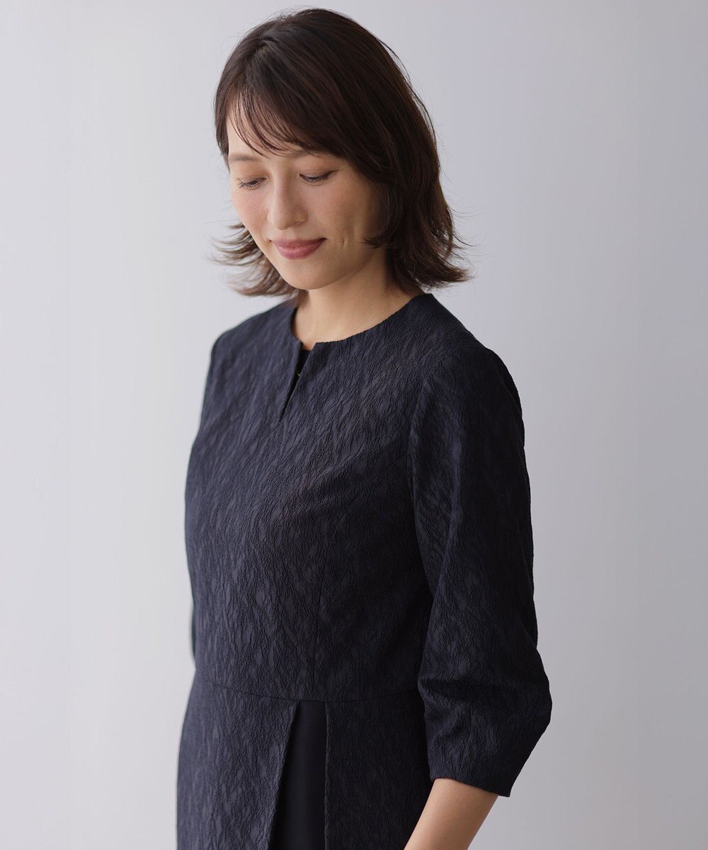 J.PRESS LADIES S ボタニカルジャガード ワンピース 