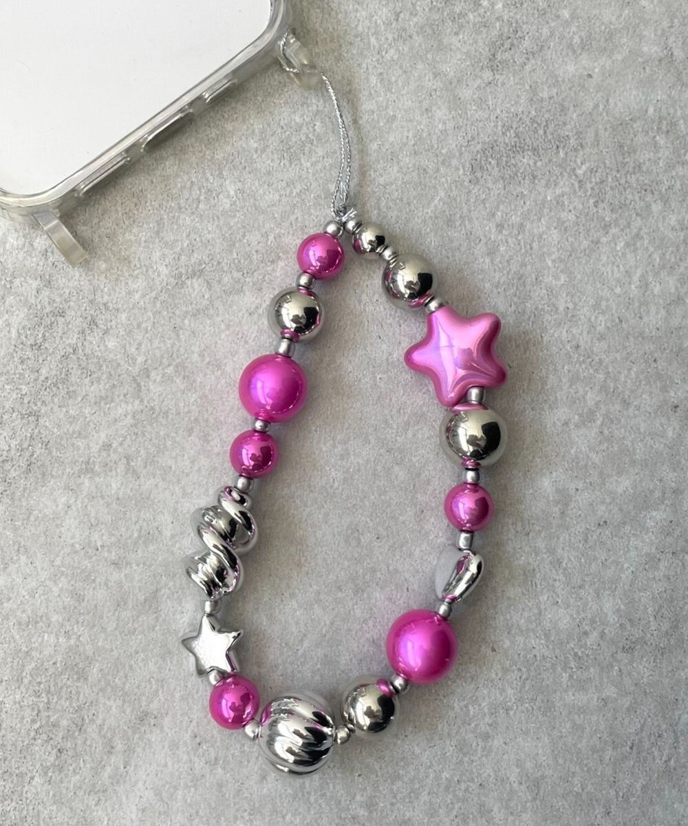 WEGO ビーズストラップキーホルダーF 