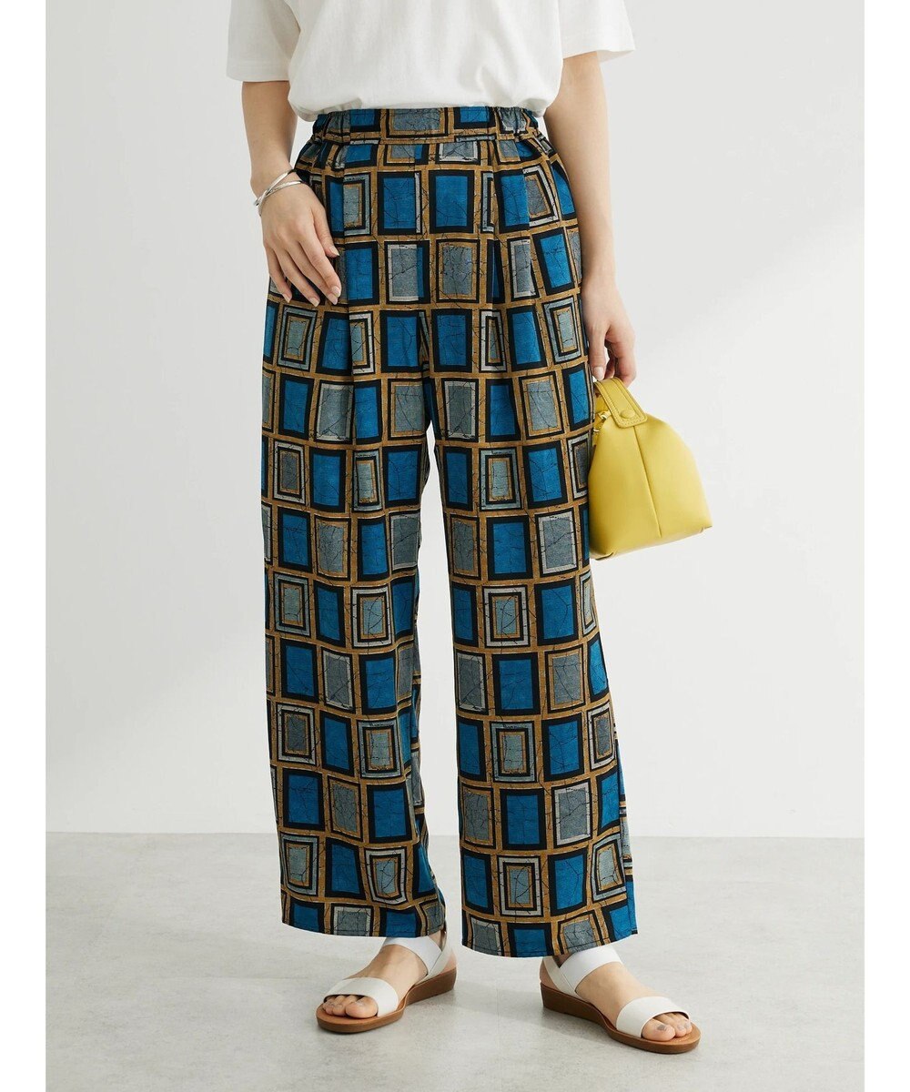 Green Parks アフリカン柄イージーパンツ 