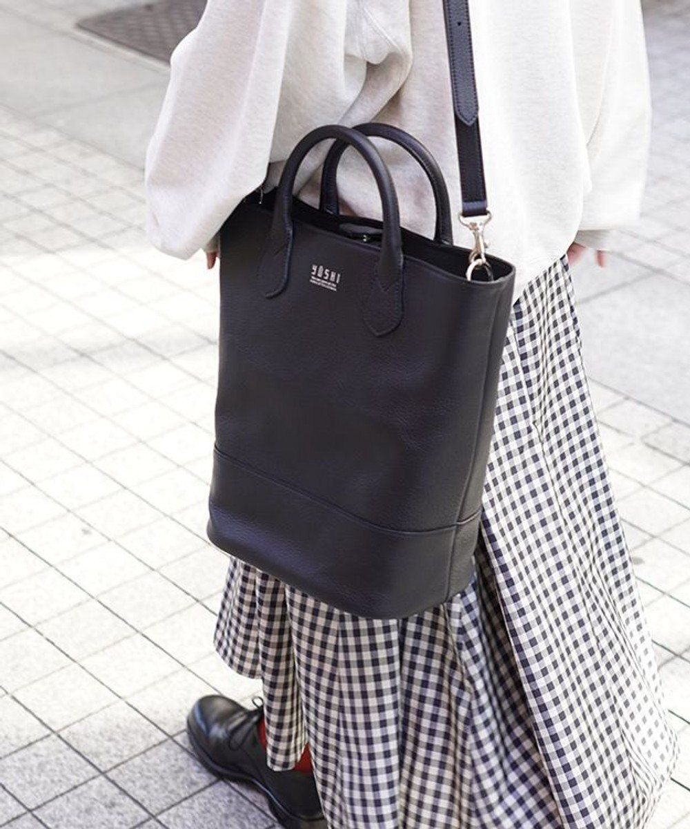 YUSHI EPICE-2WAY BAKETSU SHOULDER ハンドバッグ ショルダーバッグ 2WAY 