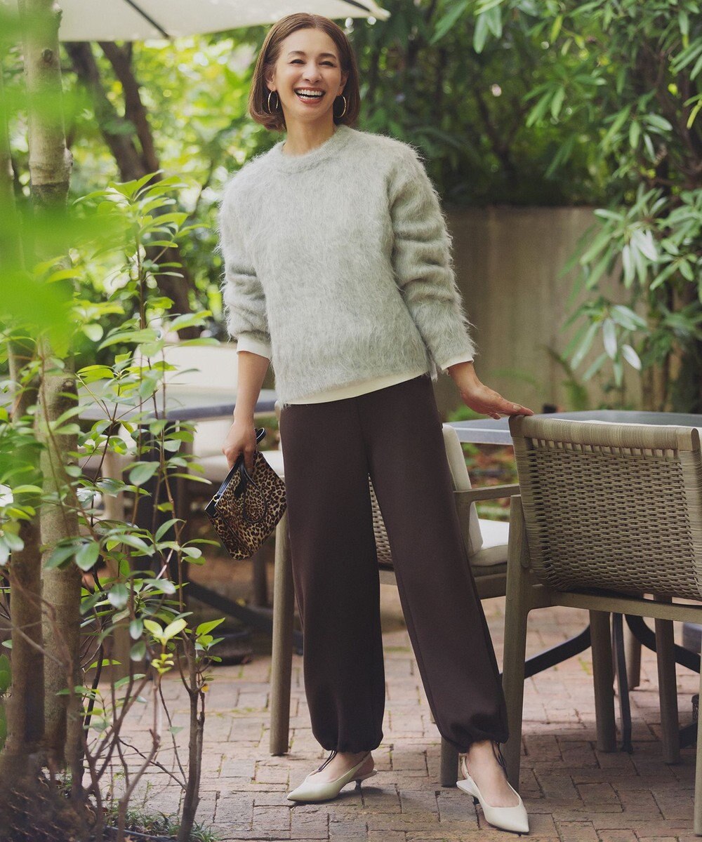 UNFILO L 【野呂佳代さん着用】BEAUTY FORM JERSEY イージーパンツ 