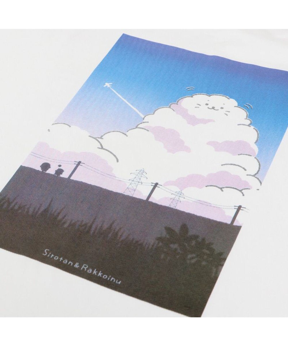 Mother garden しろたん ビッグ Ｔシャツ 半袖 バックプリント 《入道雲》 フリーサイズ 