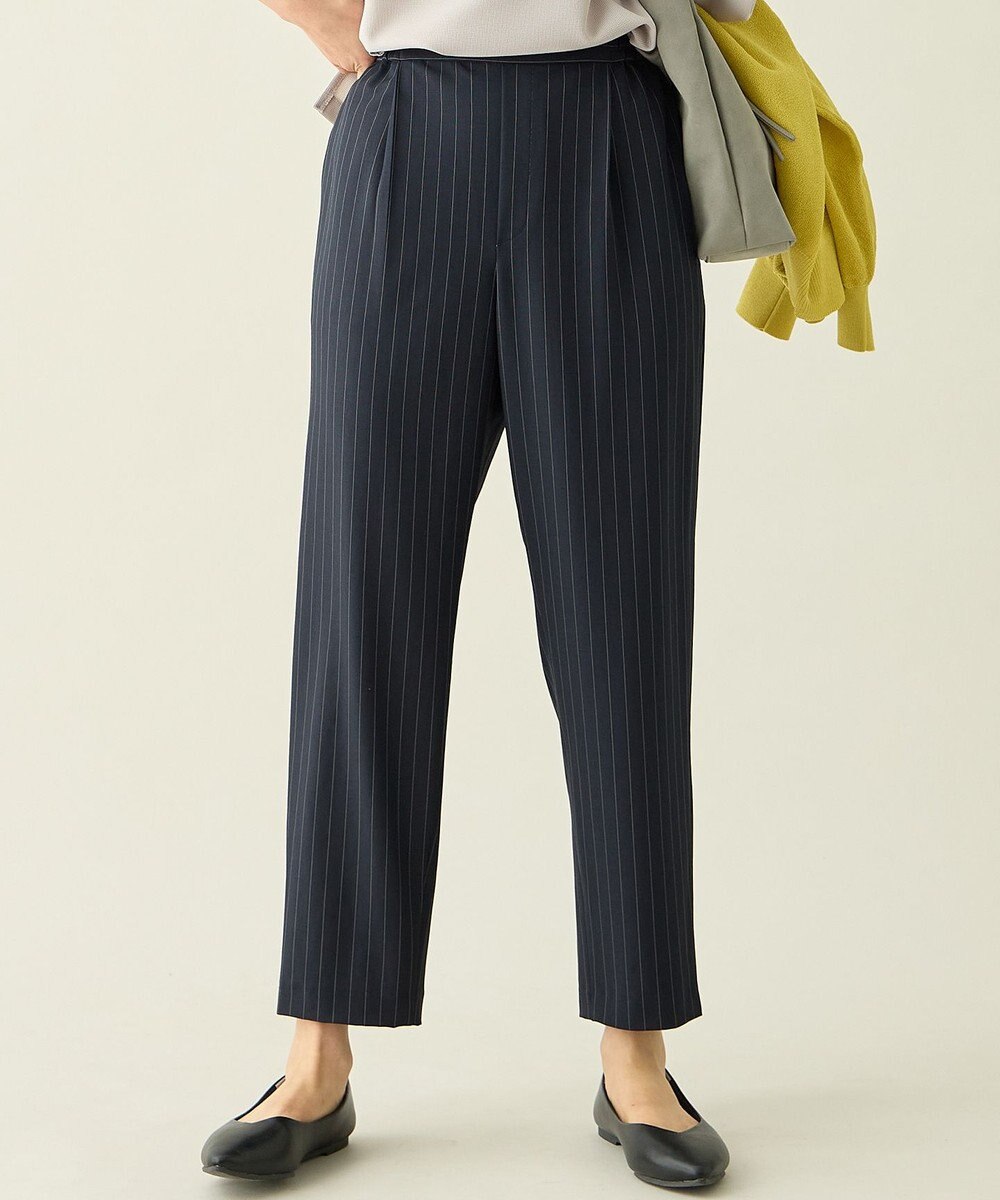 ANY L 【ウエストゴム】イージーテーパードパンツ 