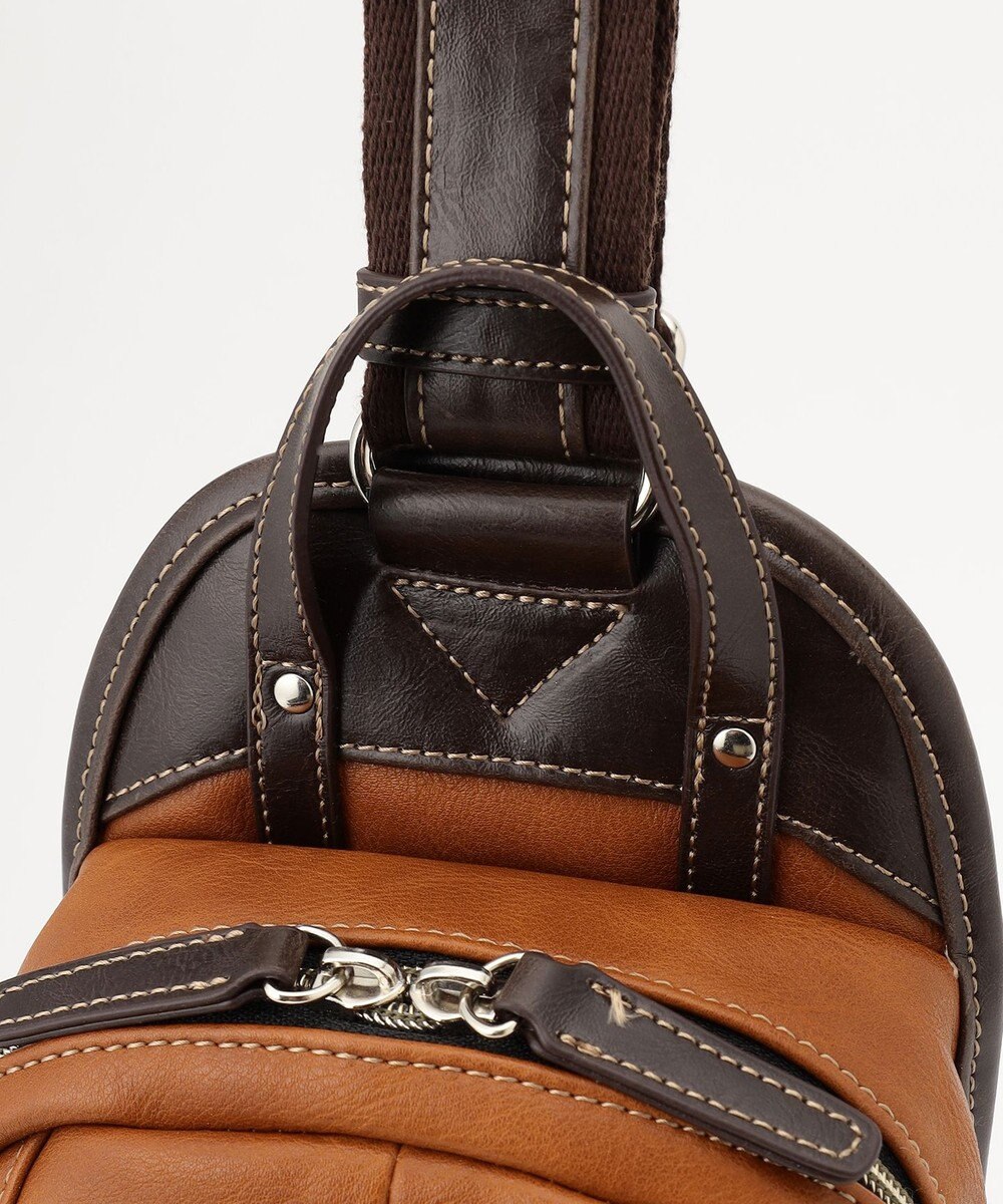 UNBILLION Otias アンティーク仕上げタイプ合皮ボディバッグS 