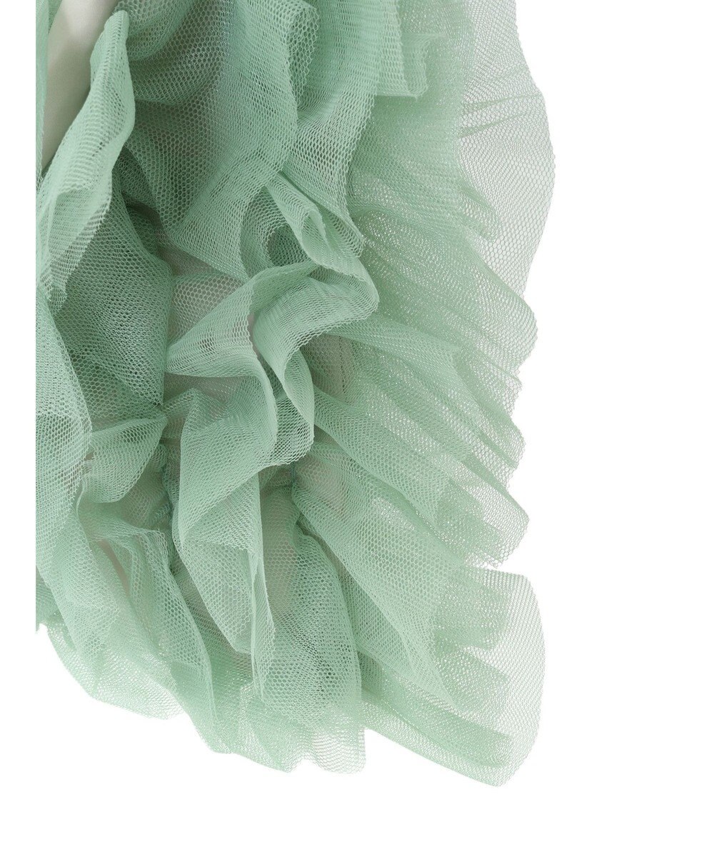 Green Parks ・ＱＵＯＮ　チュールフリルミニショルダー 