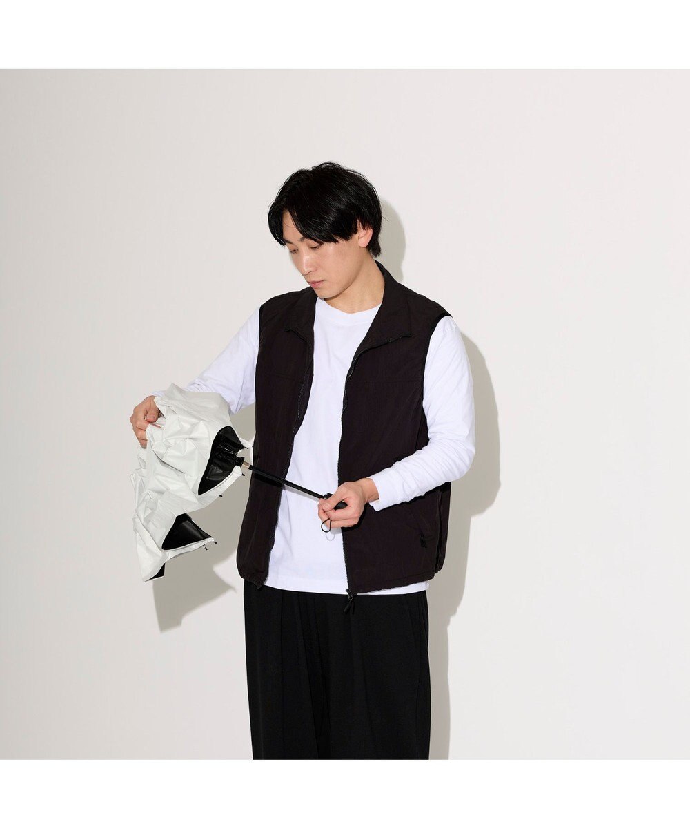 MOONBAT 【WEB限定】MIZUNO  (ミズノ) 無地 ロゴ 日傘 折りたたみ傘 自動開閉 1プッシュ パラソル 晴雨兼用  軽量 一級遮光 遮熱効果 遮光率100% UV遮蔽100% 