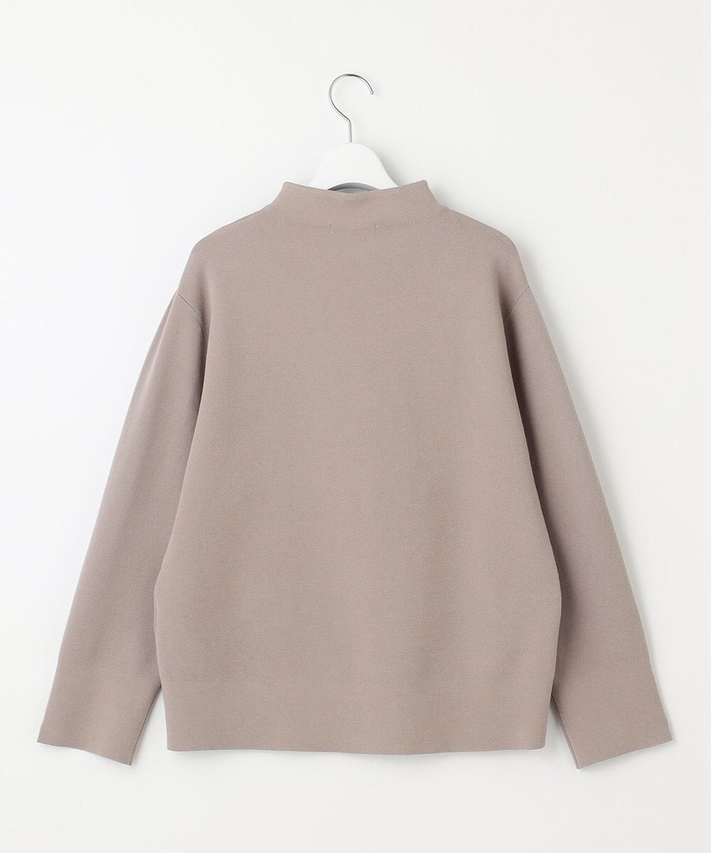 自由区 【WEB限定カラーあり】【セットアップ対応・洗える】レーヨンストレッチモックネック ニット 