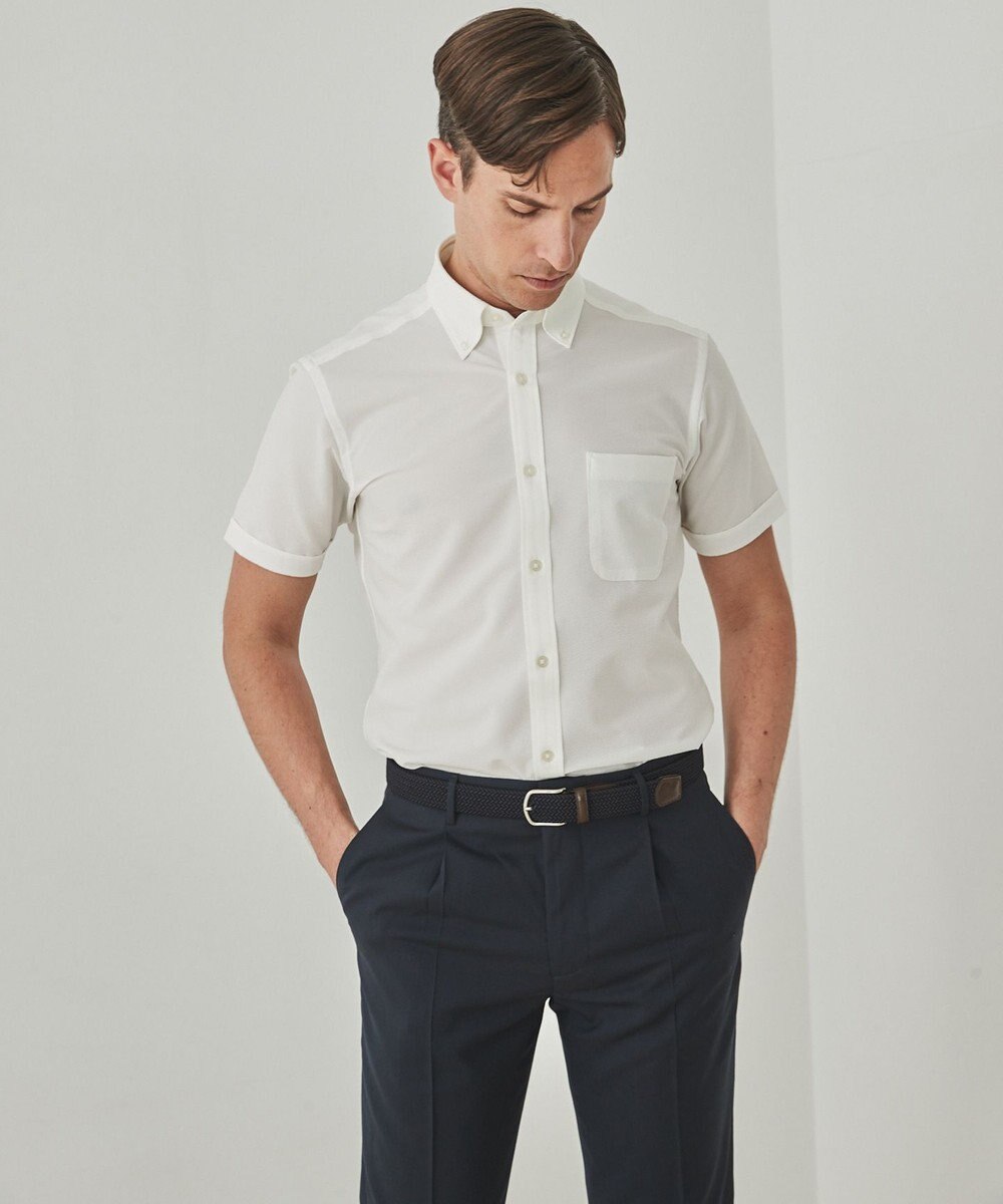 GOTAIRIKU とにかく涼しい/酷暑対応【シワになりにくい/吸水速乾】クールマックスサッカーシャツ 