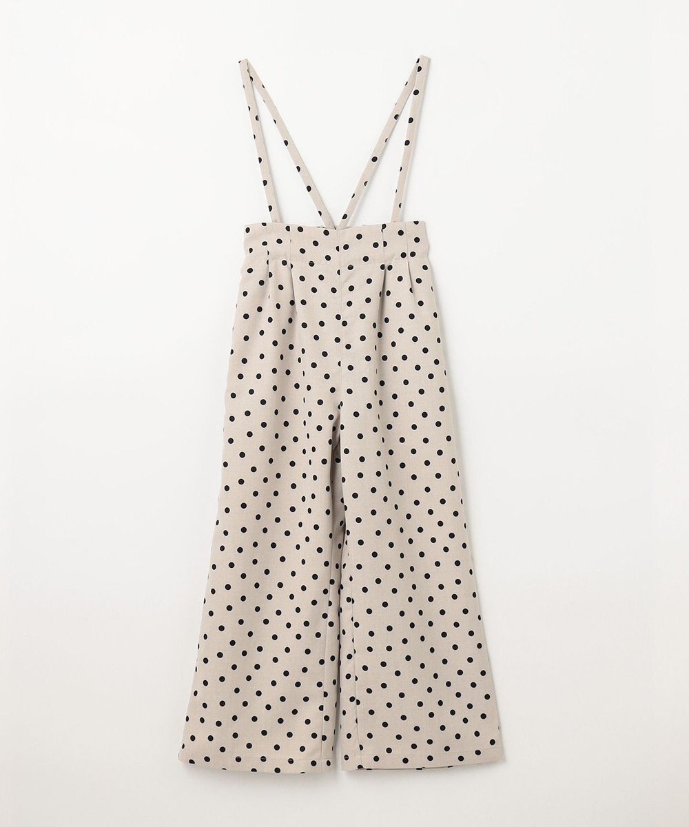 ANY KIDS 麻ライク ドット柄 ガウチョ 