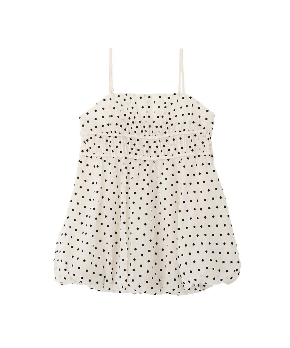 earth music&ecology ドットバルーンキャミチュニック 