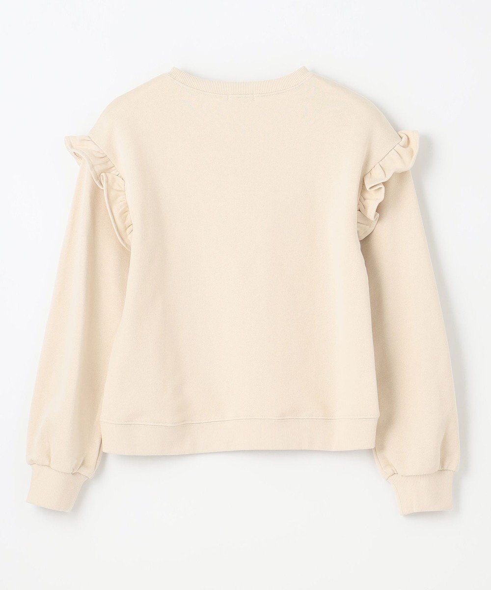 ANY KIDS 袖フリル ロゴ トレーナー 