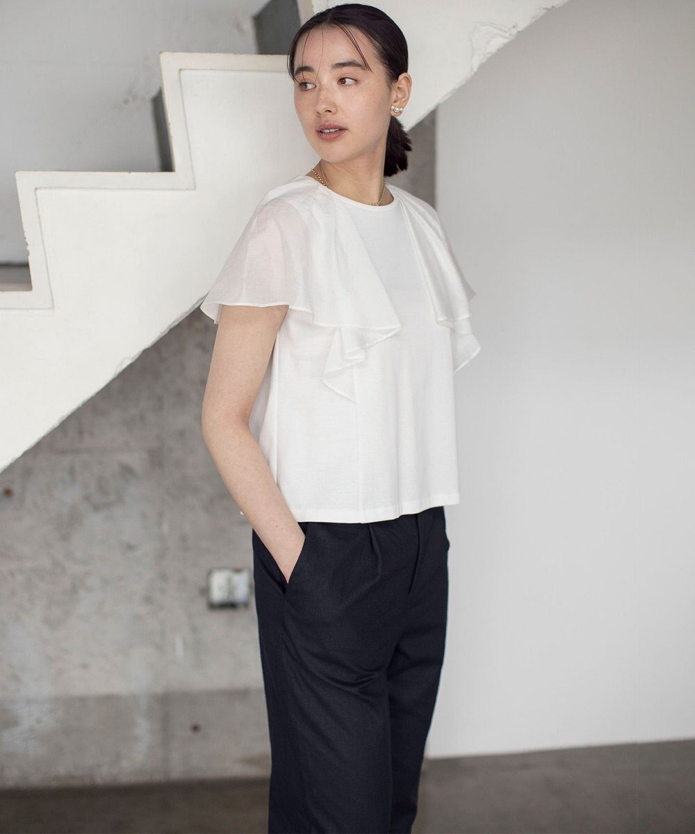 組曲 コットンポンチケープライク ブラウス 