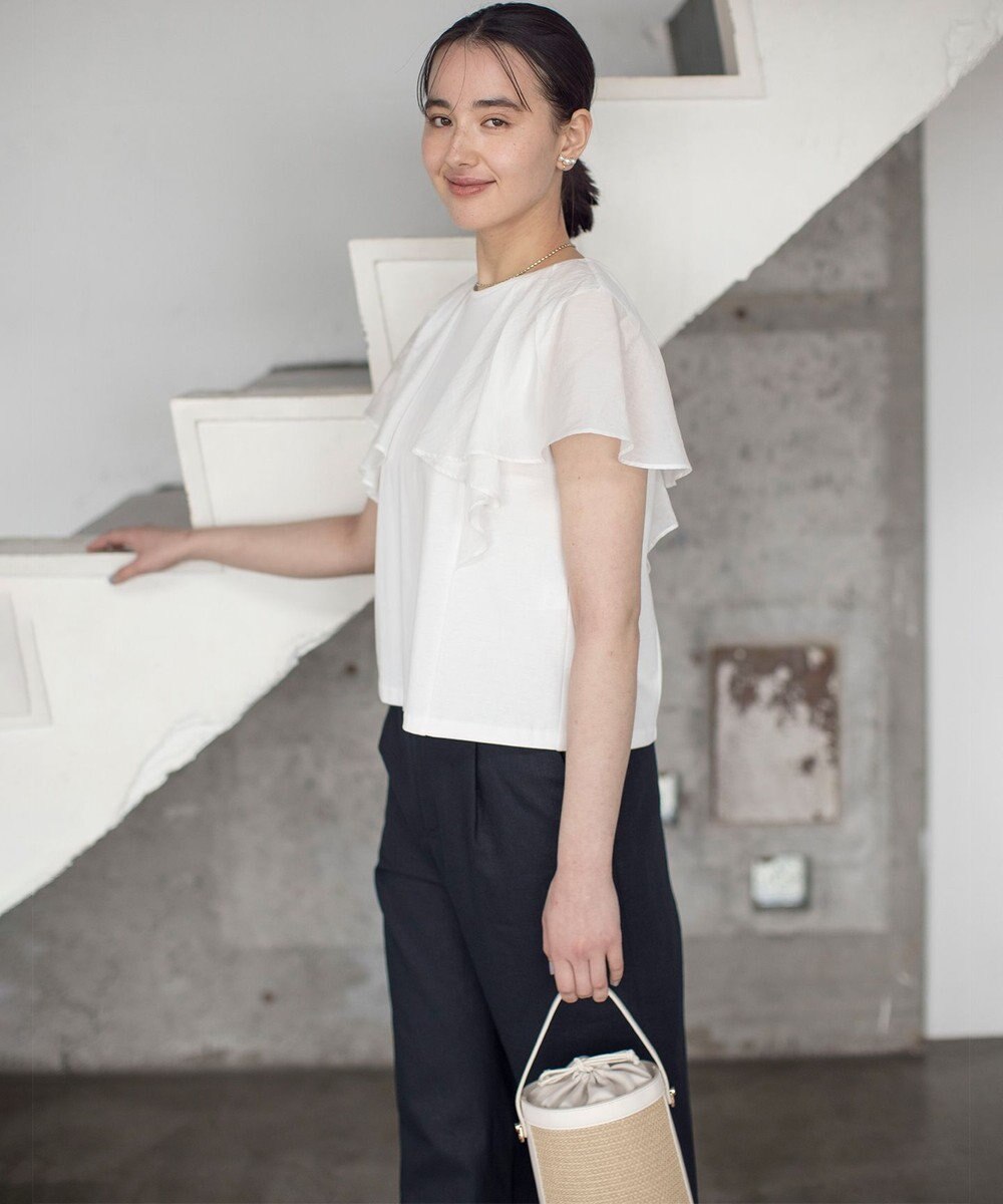 組曲 コットンポンチケープライク ブラウス 