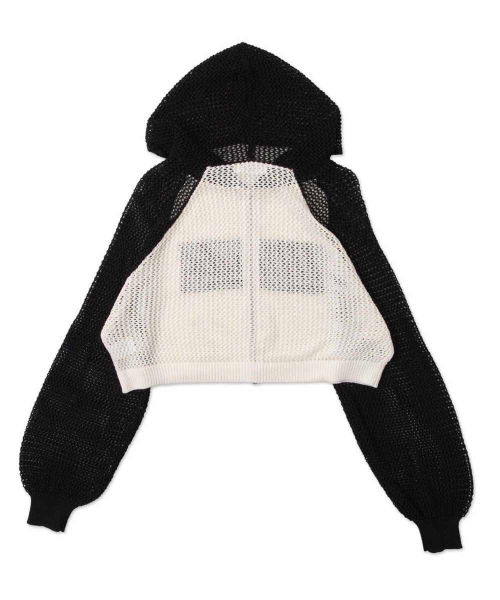 WEGO メッシュラグランニットパーカー 