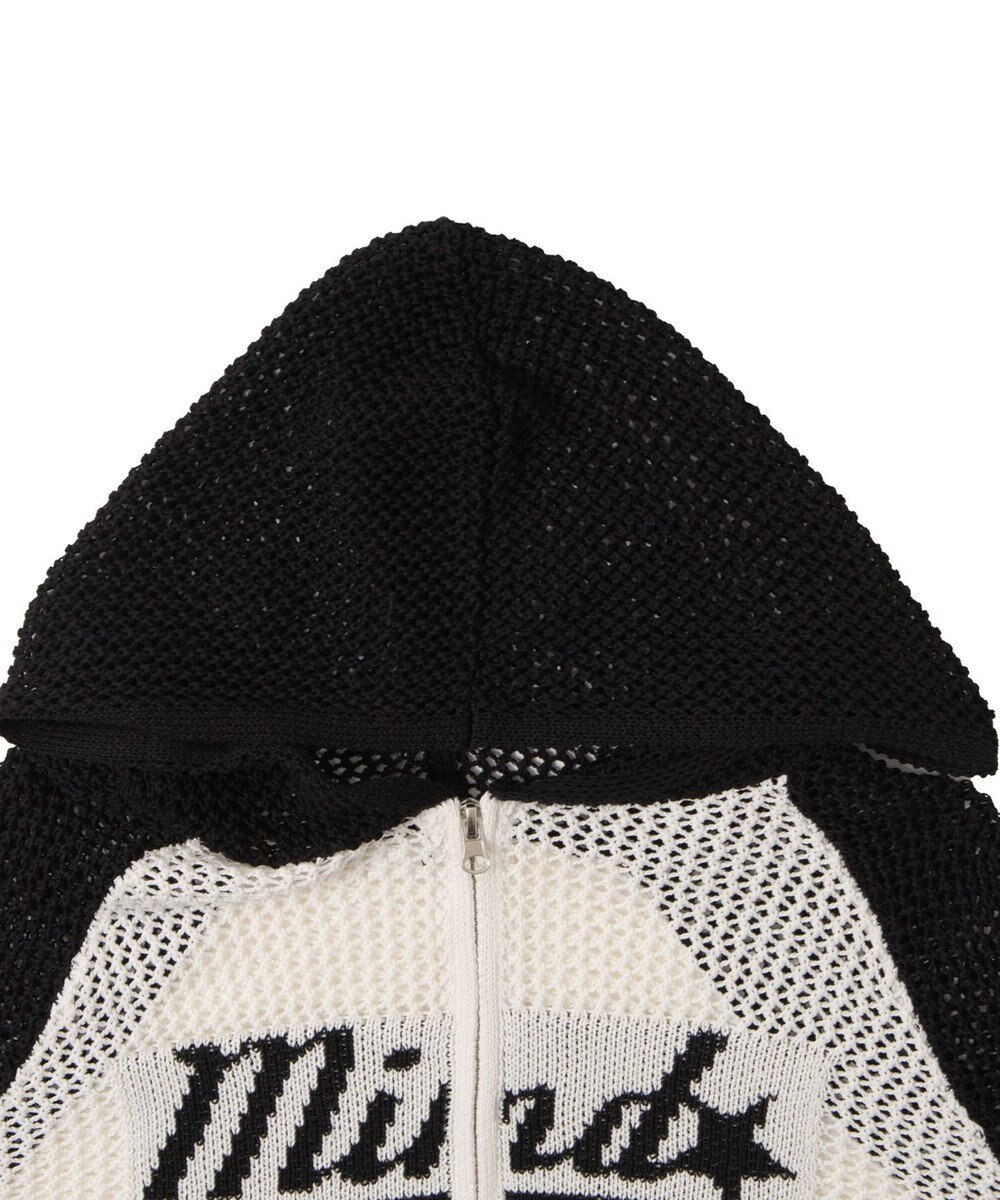 WEGO メッシュラグランニットパーカー 