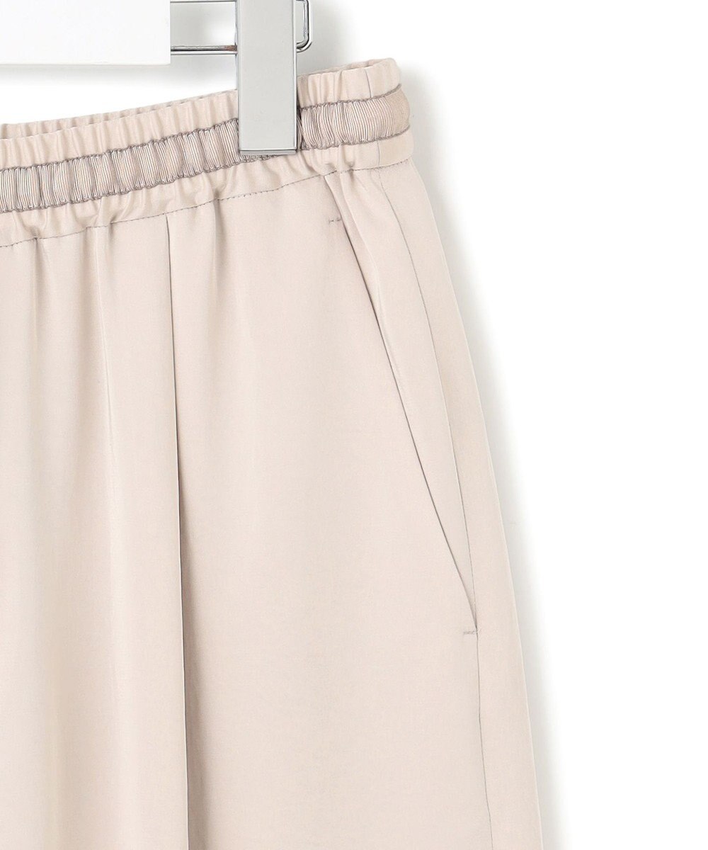 23区 L 【Oggi9月号掲載/撥水加工】スムースサテン タック ワイド パンツ 