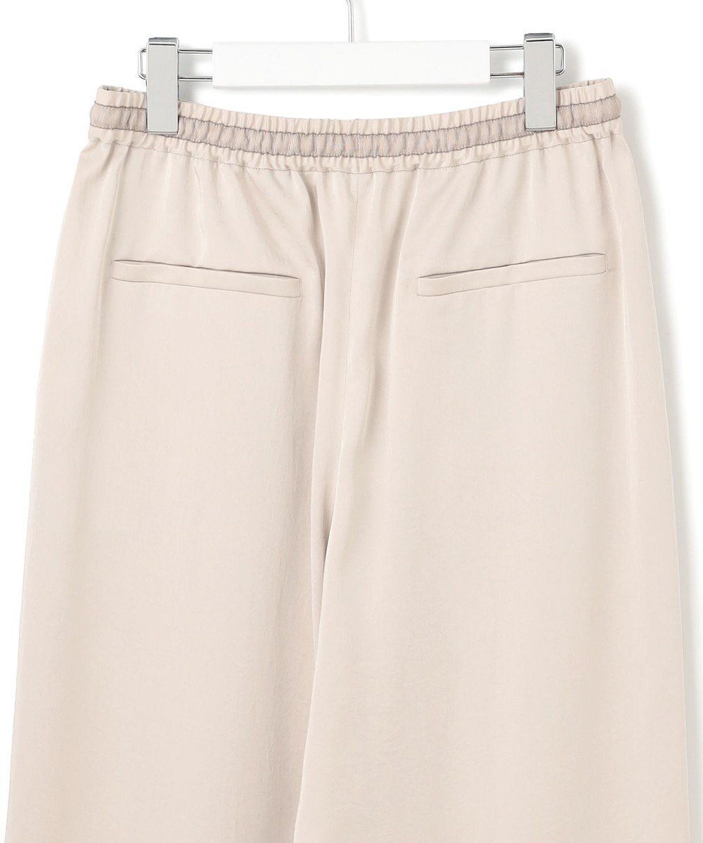 23区 S 【Oggi9月号掲載/撥水加工】スムースサテン タック ワイド パンツ 