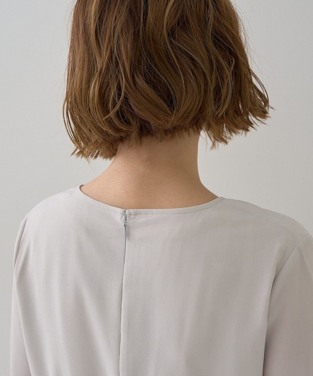 YECCA VECCA ジョーゼットプリーツワンピース 