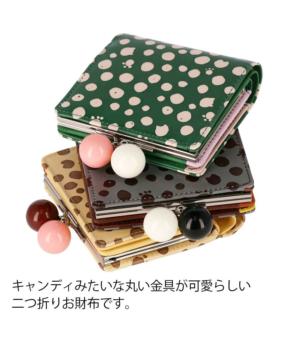tsumori chisato CARRY ポルカドット 2つ折り財布 がま口 ミニ財布 