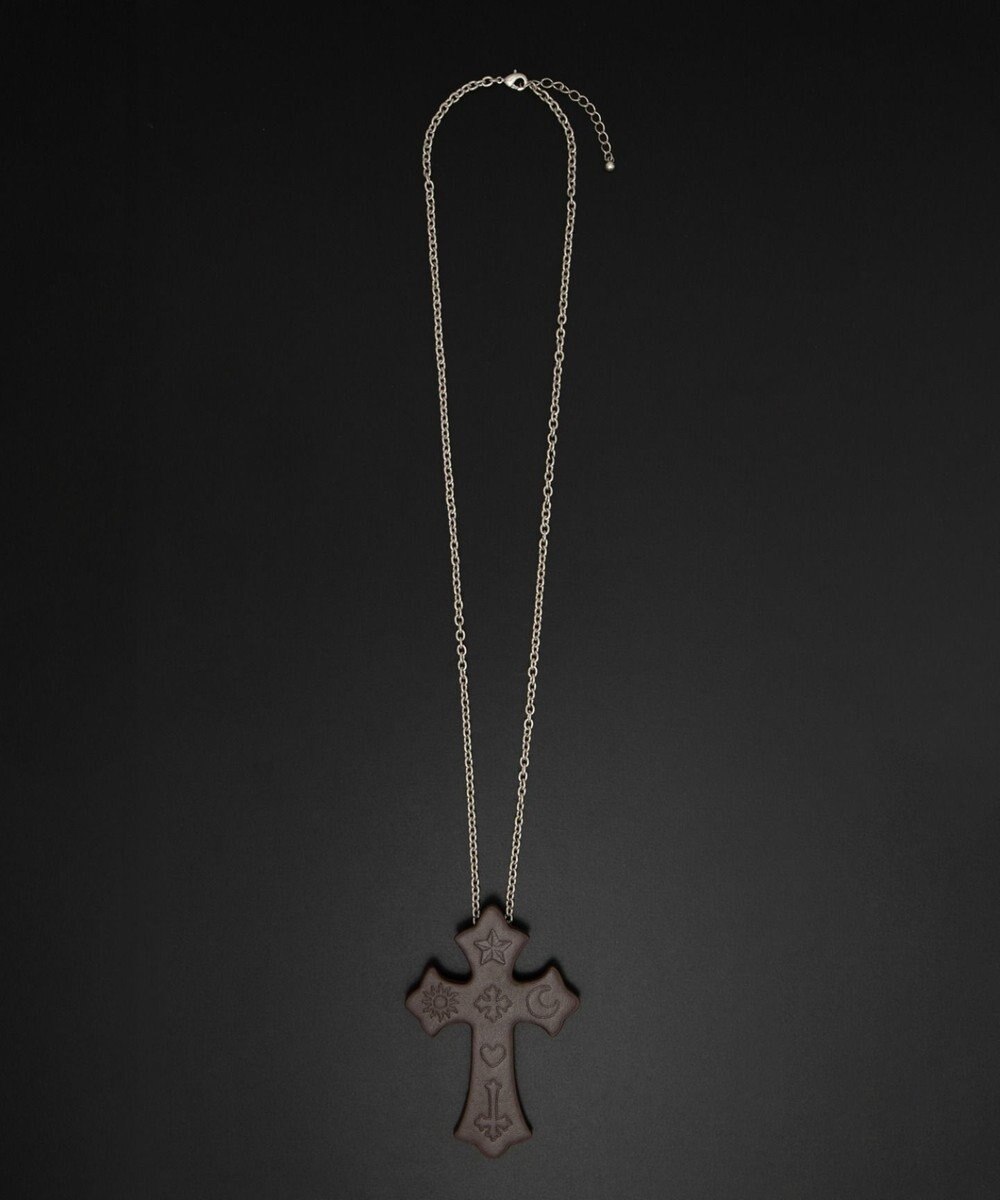 WEGO 【ユニセックス着用ITEM】MPUエンボスロゴクロスネックレス 