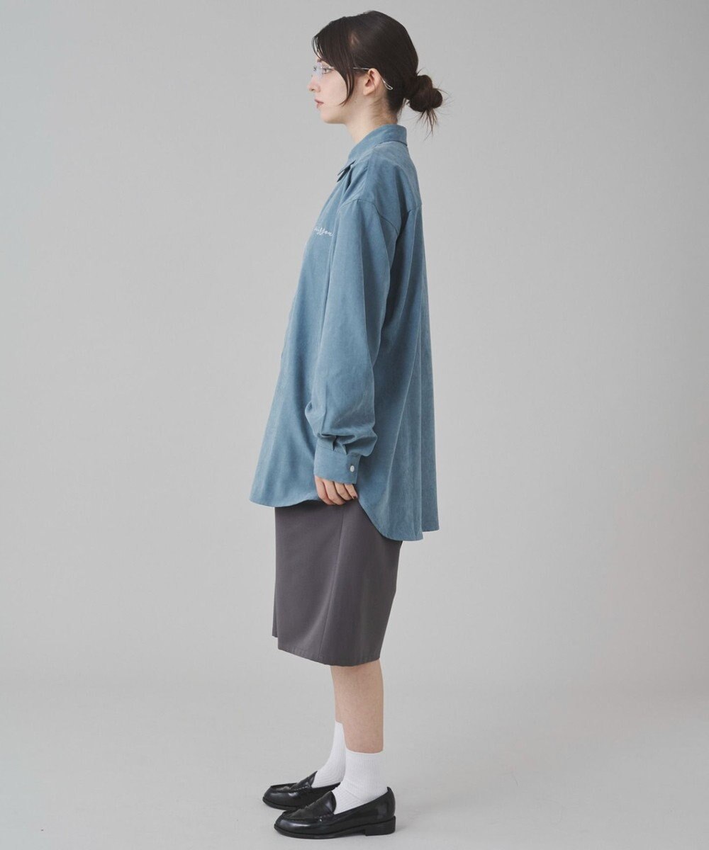 WEGO 【ユニセックス着用ITEM】フィブリルワンポイントBIGシャツ（長袖） 