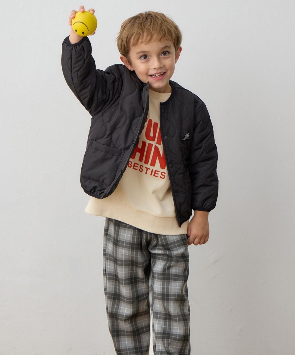 ANY KIDS 【洗濯機可能】中綿キルティング ジャケット 