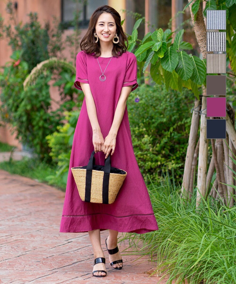 洗える こなれ感のあるハシゴレースマキシワンピース Tiaclasse ファッション通販 公式通販 オンワード クローゼット